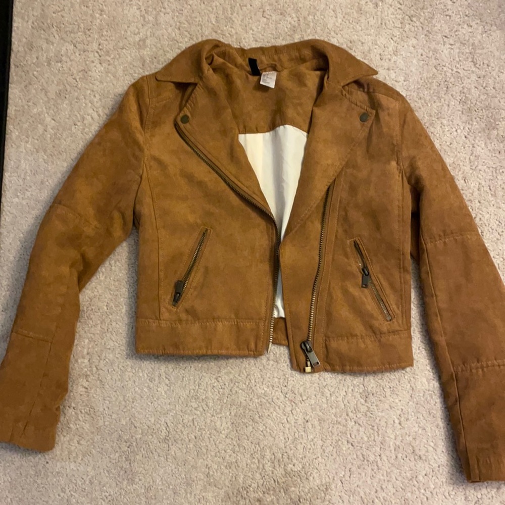 Faux suede jacket